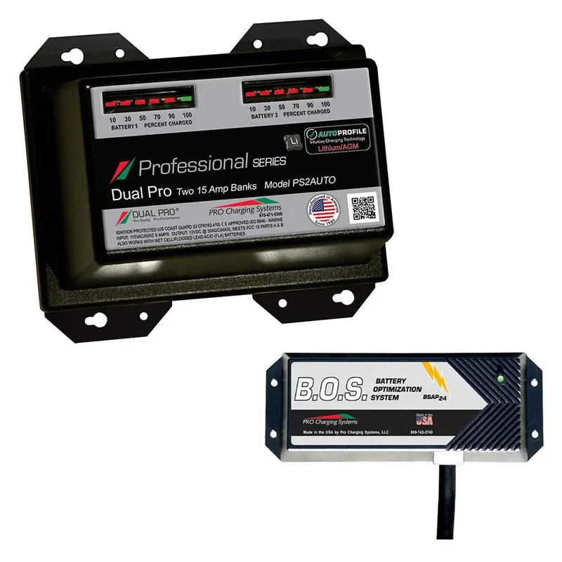 Dual Pro Ps2Auto Dual-Bank Smart Marine Charger With Dual-Bank Isolator 1