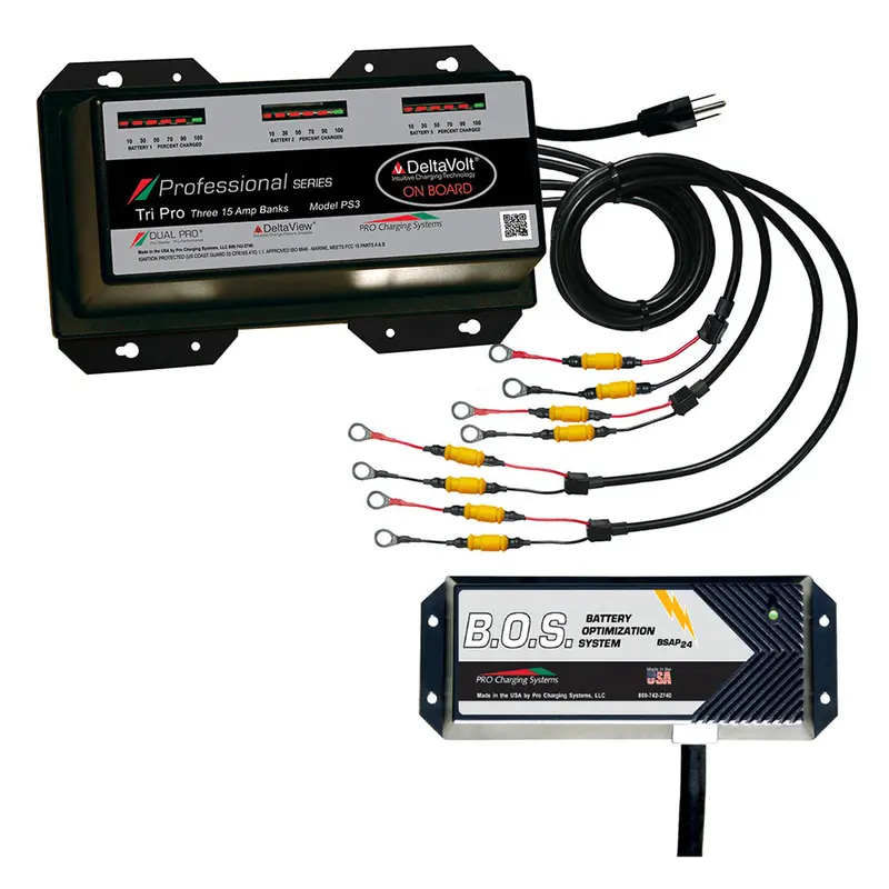 Dual Pro Ps3 Triple-Bank Marine Battery Charger With Dual-Bank Isolator 1