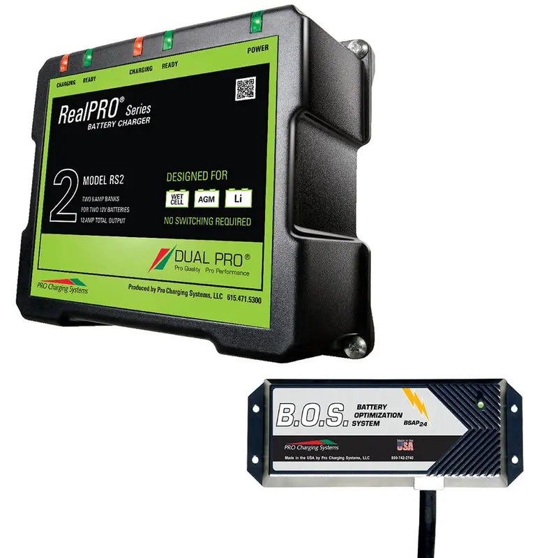 Dual Pro Rs2 Dual-Bank Marine Battery Charger With Dual-Bank Battery Isolator 1