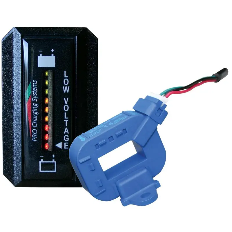 Dual Pro Single Lithium Battery Gauge – Vertical Rectangular Display For Compact Dash Mounting 1