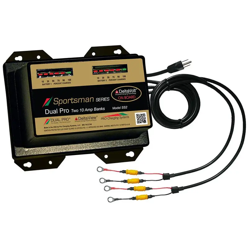 Dual Pro Sportsman Series 20A Multi-Bank Battery Charger – Up To 2 Banks, 12V/24V Input (Model Ss2) 1