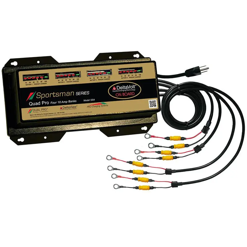 Dual Pro Sportsman Series 40A Multi-Bank Battery Charger – Up To 4 Banks, 12V–48V Input (Model Ss4) 1