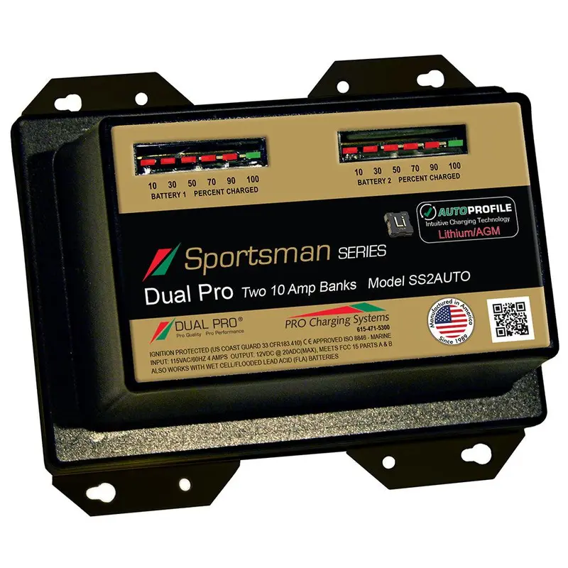 Dual Pro Ss2Auto 20A 2-Bank Lithium/Agm Battery Charging System 1
