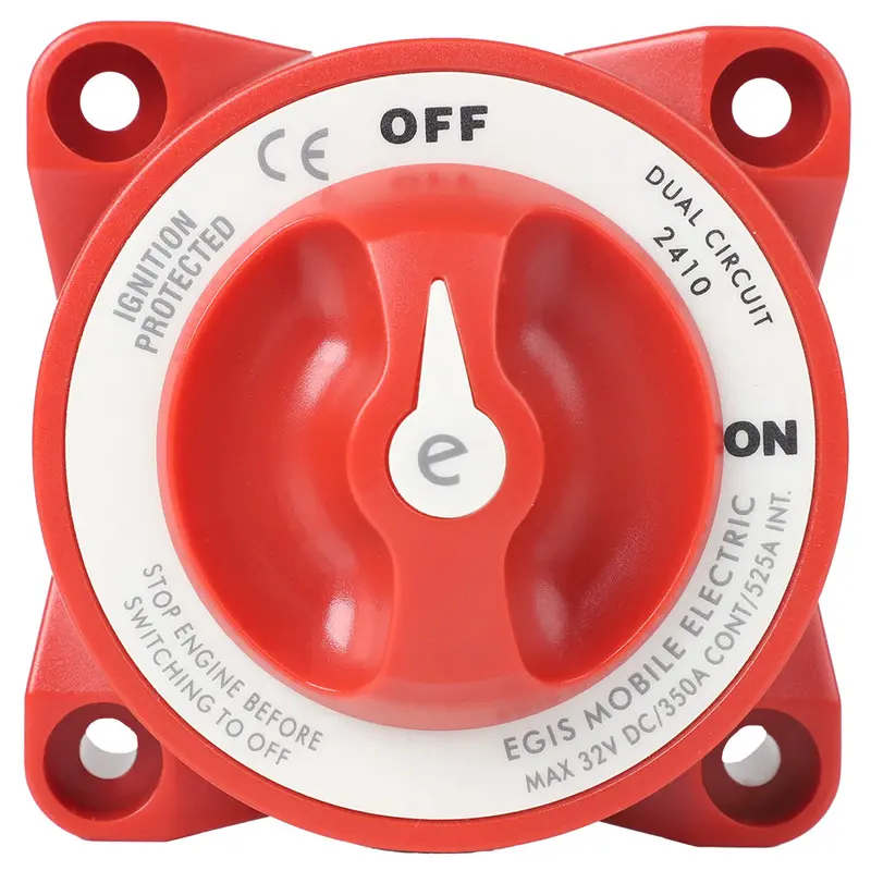 Egis E-Series Dual-Circuit Battery Switch – 350A, On/Off Function – Model 2410 1