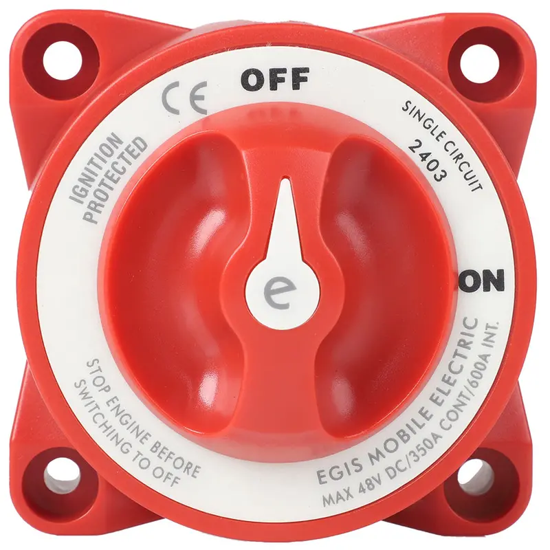 Egis E-Series Single-Circuit Battery Switch – 350A, On/Off Operation – Model 2403 1