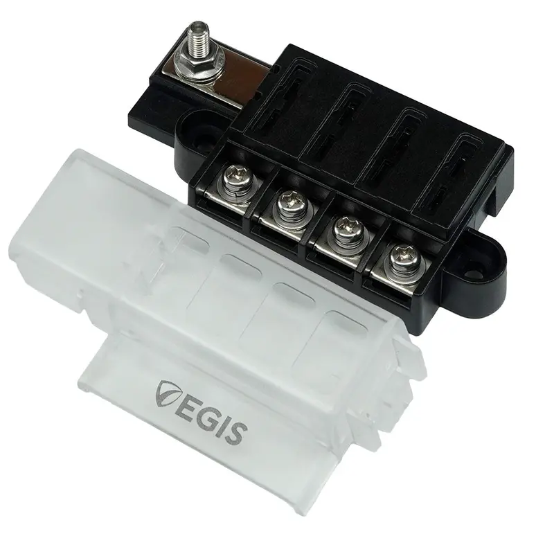 Egis Rt Series 4-Circuit Fuse Block With Protective Cover [8045] 1
