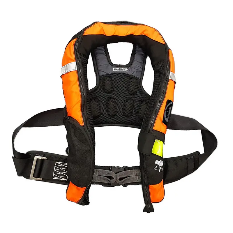First Watch Fw-40Pro Ergonomic Auto-Inflating Pfd – Hi-Vis Orange/Black, Integrated Harness 1