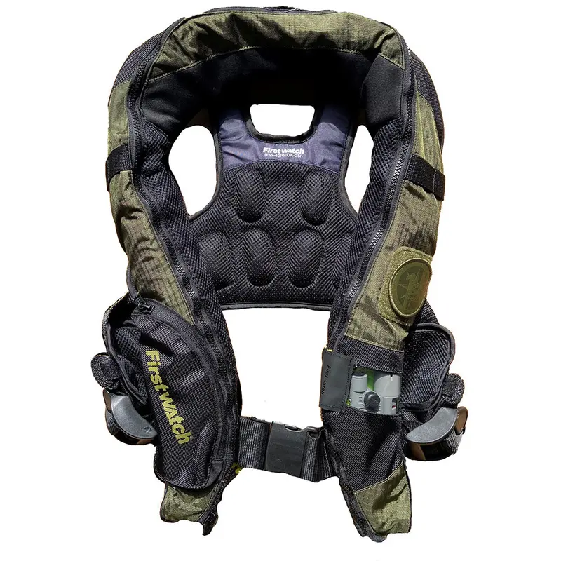 First Watch Fw-40Proa/M Auto/Manual Inflatable Pfd – 38G Buoyancy, Green [Fw-40Proa/M-Gn] 1