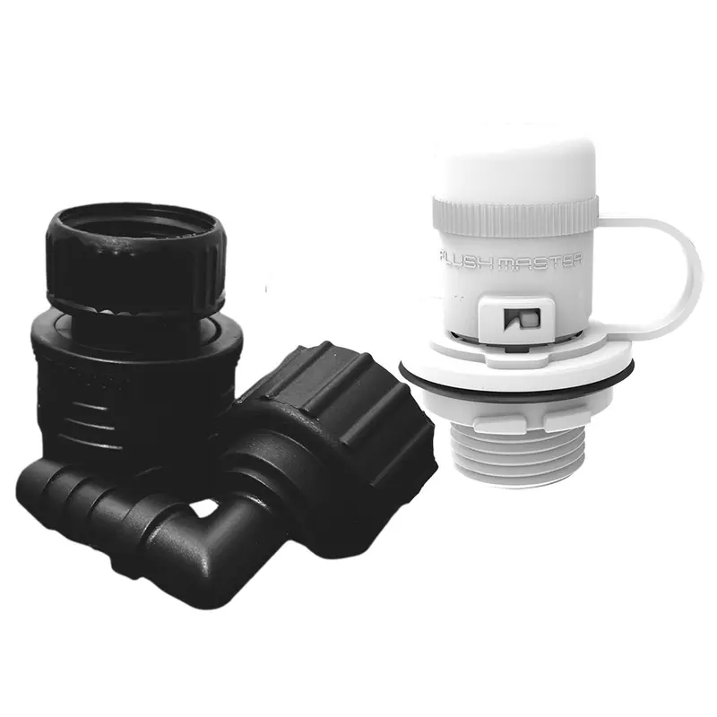 Flushmaster Quick-Connect Flush Port Adapter For Mercury Outboards – White Finish 1