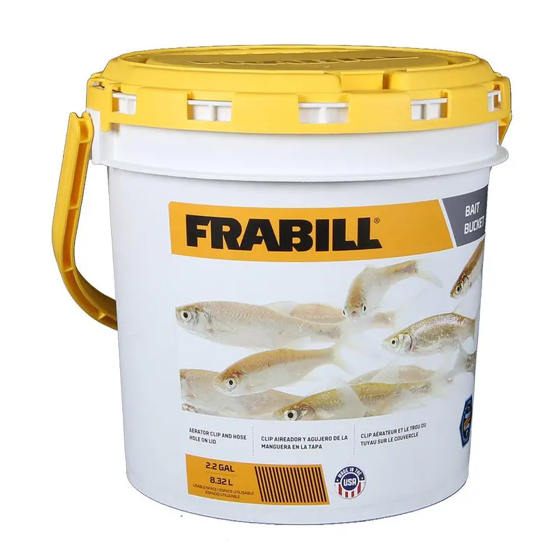 Frabill Portable Bait Bucket For Live Bait Storage 1