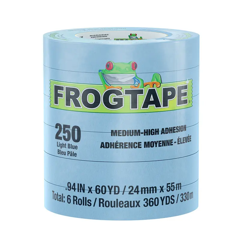 Frogtape Cp250 Light Blue Masking Tape – 24Mm × 55M, 12-Pack, 250°F Rated 1