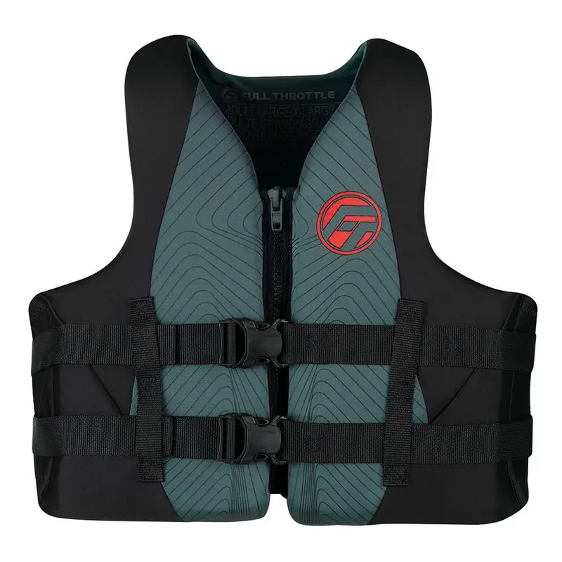 Full Throttle Adult Rapid-Dry Pfd — 2Xl–4Xl, Grey/Black [142100-701-080-22] 1