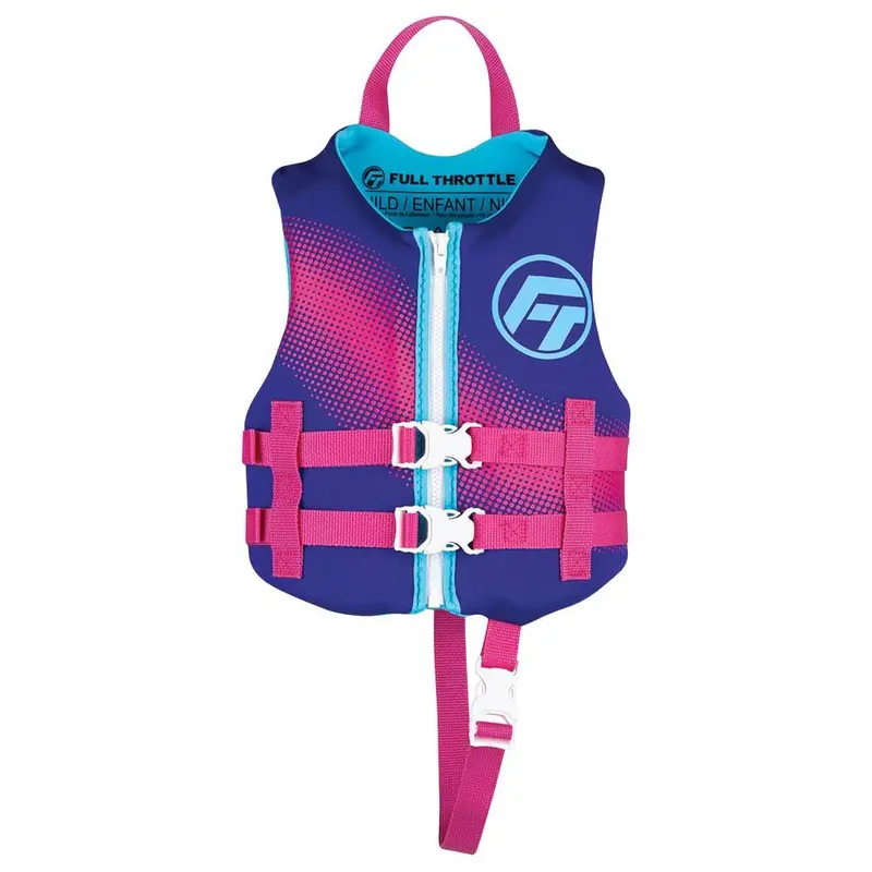 Full Throttle Child Rapid-Dry Life Jacket — Purple [142100-600-001-22] 1