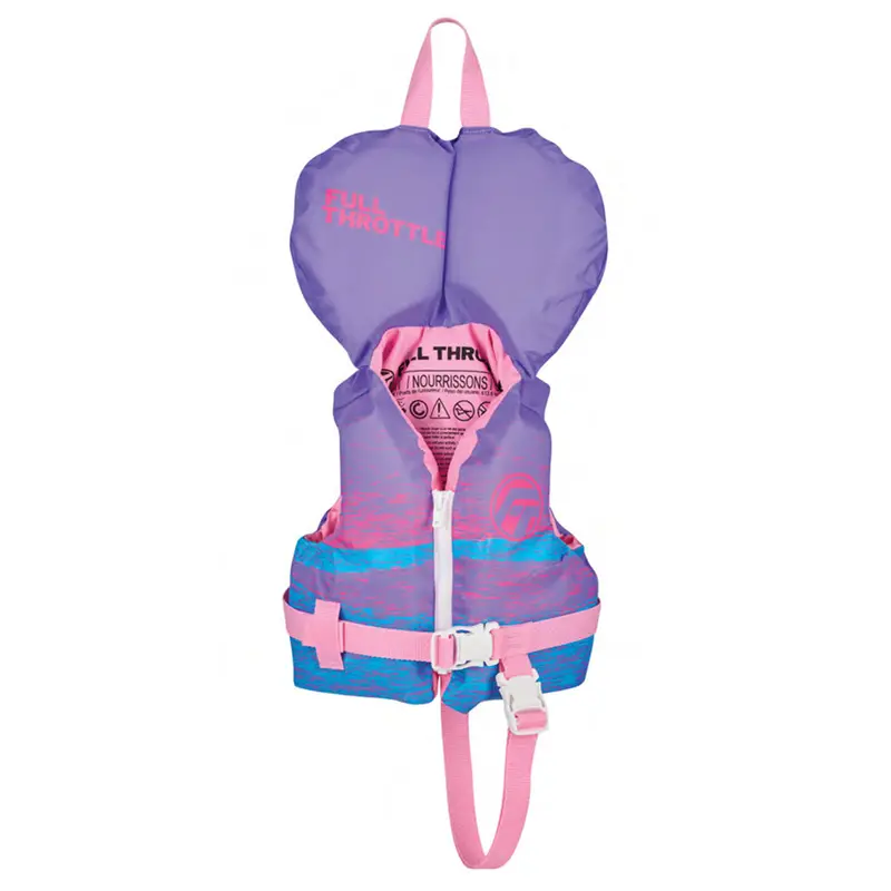 Full Throttle Infant Nylon Life Jacket In Purple/Pink 1