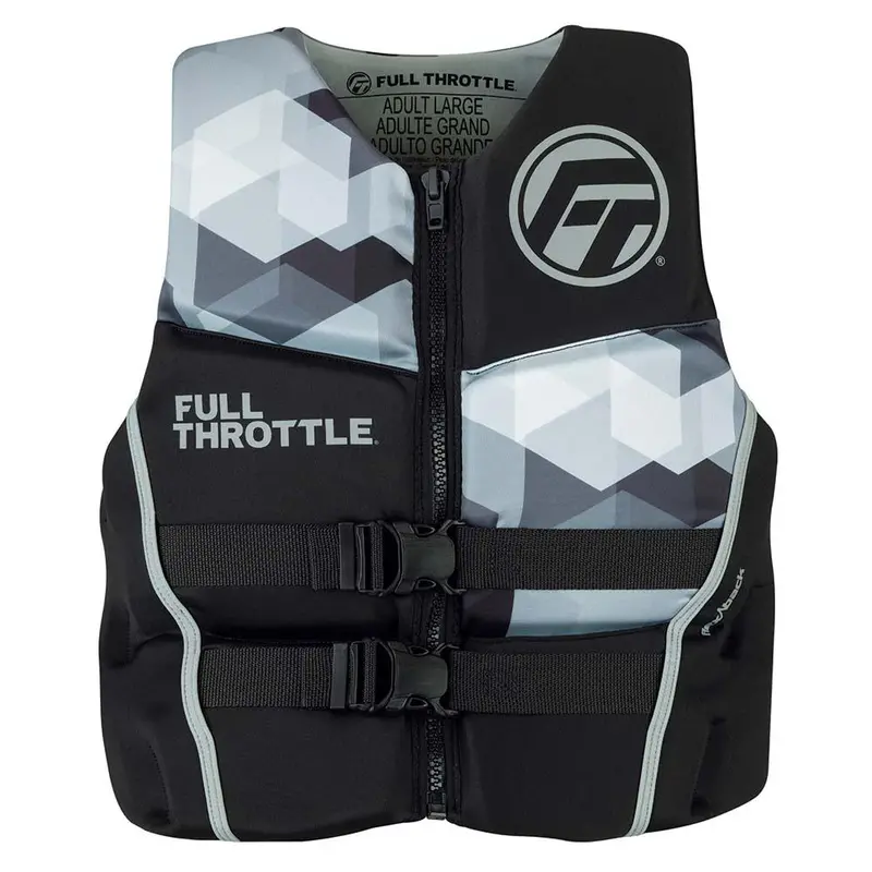 Full Throttle Men’S Rapid-Dry Flex-Back Life Vest — Xl Size, Black/Grey [142500-701-050-22] 1