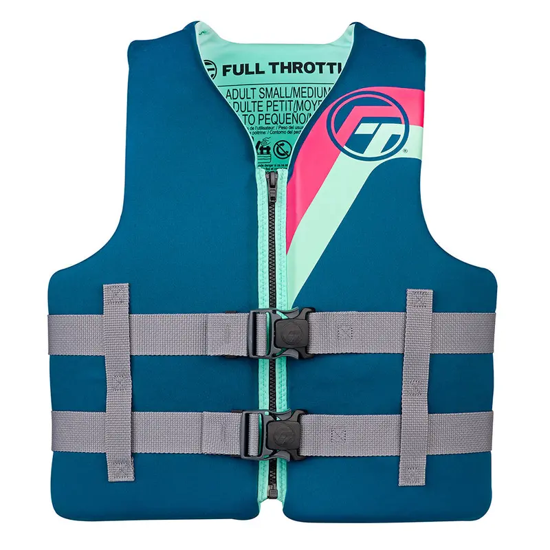 Full Throttle Rapid-Dry Adult Life Vest – Aqua, Size S/M (Model 142100-505-030-27) 1