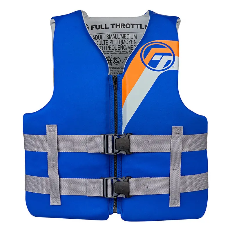 Full Throttle Rapid-Dry Adult Life Vest – Blue, Size S/M (Model 142100-500-030-27) 1