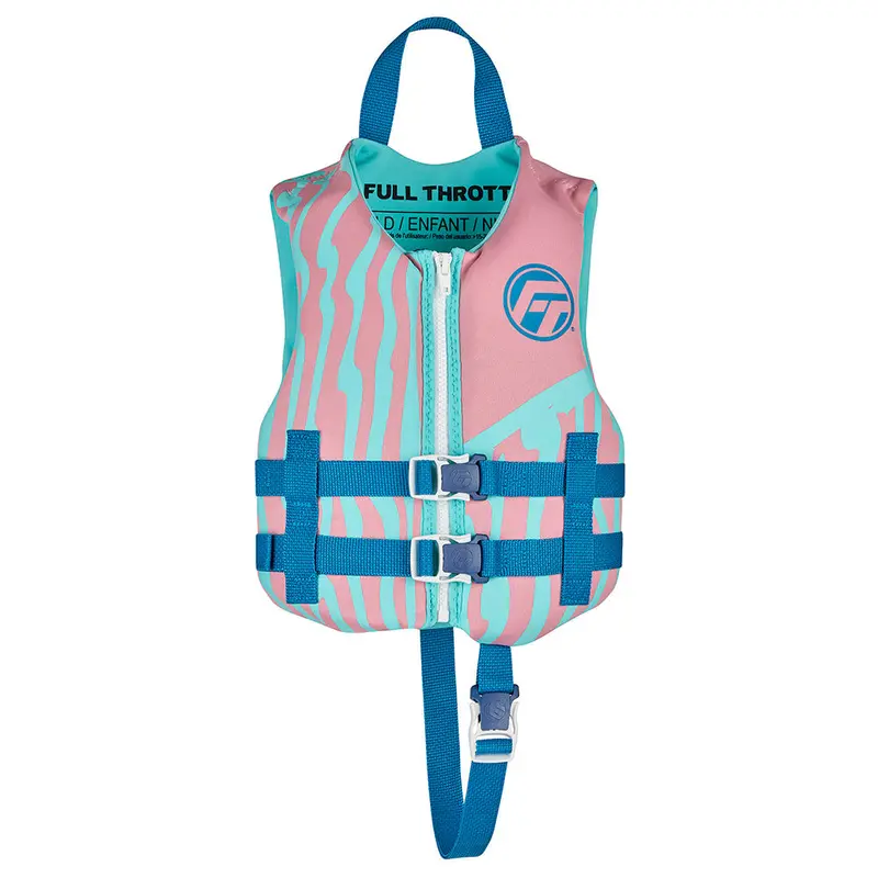 Full Throttle Rapid-Dry Child Life Vest – Pink (Model 142100-105-001-26) 1