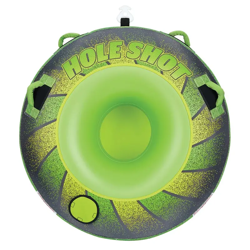 Full Throttle Single-Rider Hole Shot Inflatable Towable Tube – Vibrant Green [302000-400-001-21] 1