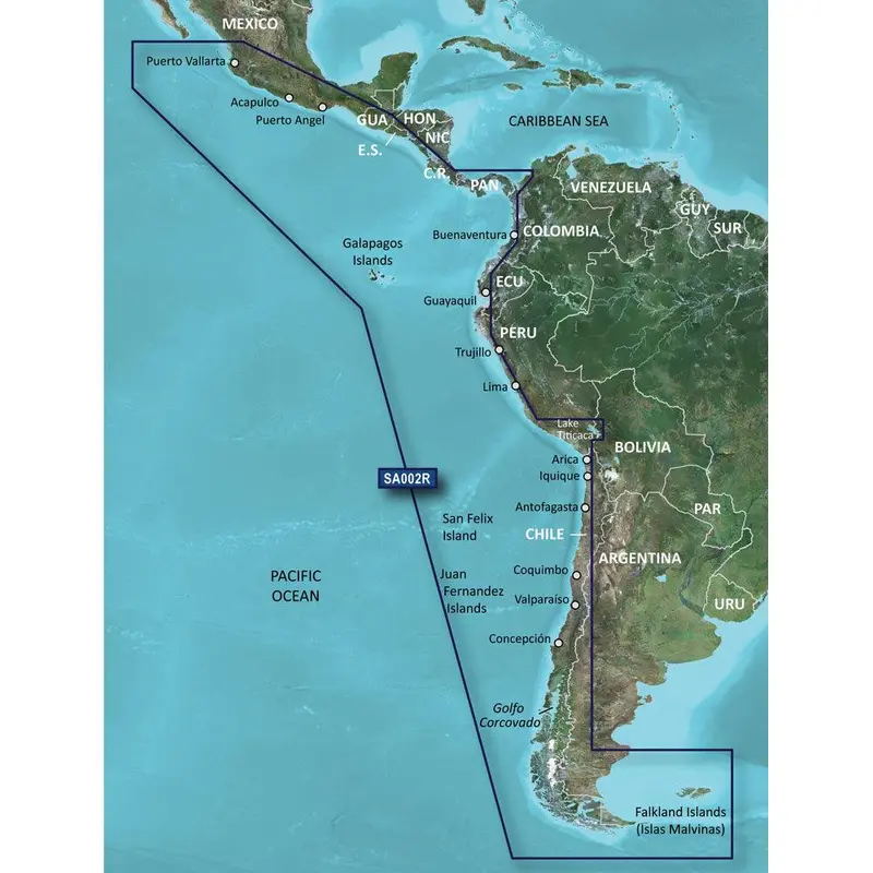 Garmin Bluechart G3 Hd Microsd Card – South America West Coast Coverage 1