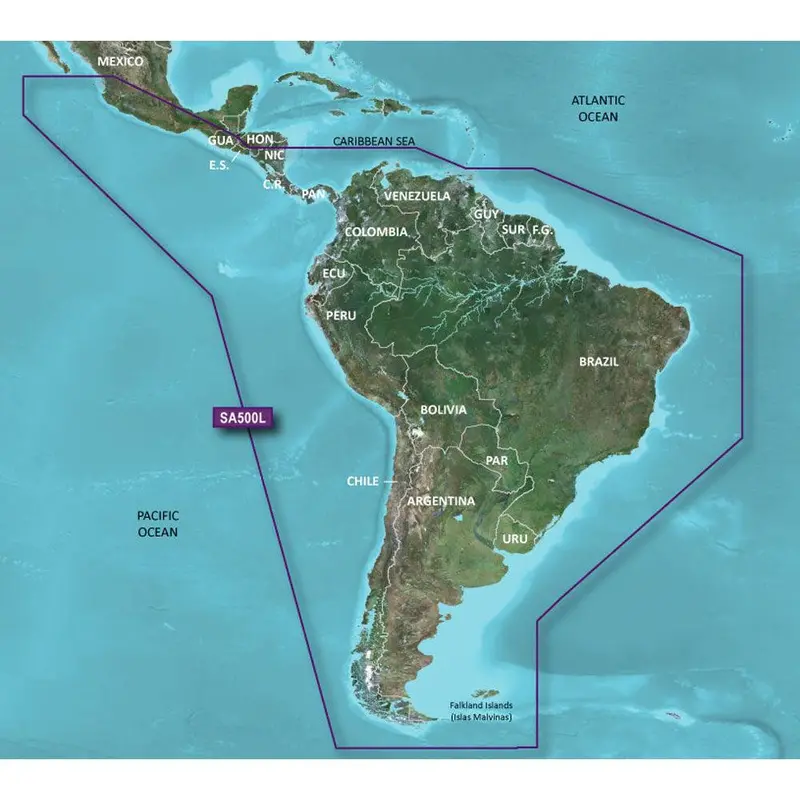 Garmin Bluechart G3 Hd South America Chart – Microsd/Sd Card [010-C1067-20] 1