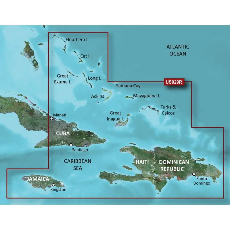 Garmin Bluechart G3 Hd Southern Bahamas Chart – Microsd/Sd, Hxus029R [010-C0730-20] 1
