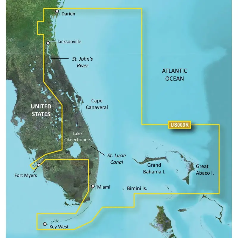 Garmin Bluechart G3 Vision Hd Microsd Card: Jacksonville To Key West (Vus009R) 1