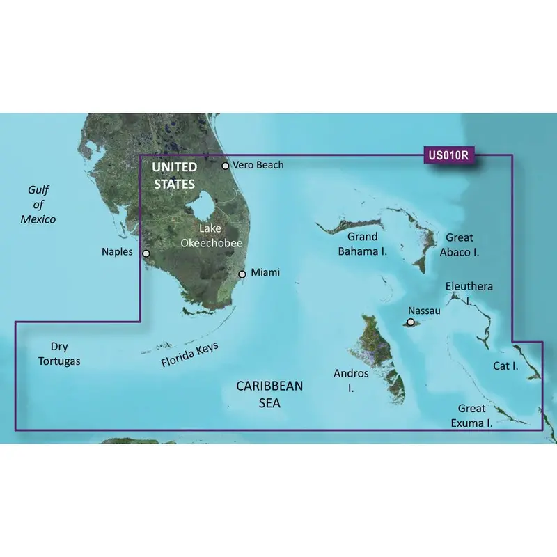 Garmin Bluechart G3 Vision Hd Microsd Card: Southeast Florida (Vus010R) 1