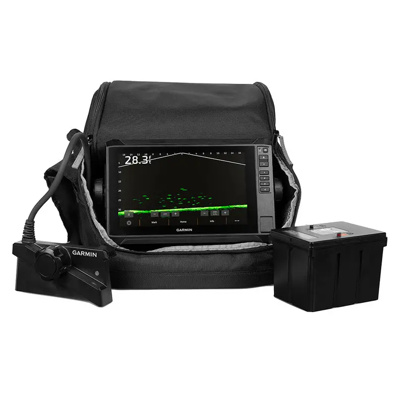 Garmin Echomap Uhd2 93Sv Livescope Plus Ice Fishing Bundle – Includes Lithium-Ion Battery 1