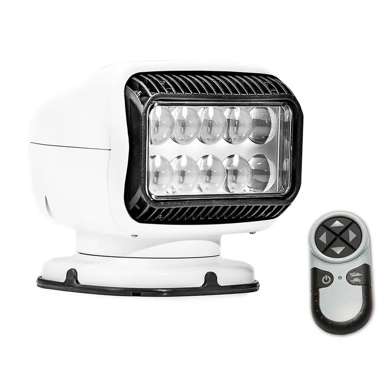 Goliath Radioray Gt Series Permanent-Mount Searchlight – White Led, Wireless Remote Control [20004Gt] 1