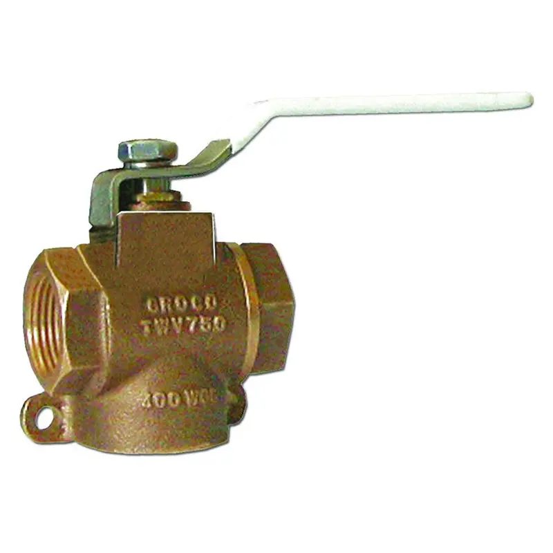 Groco 0.75-Inch Npt Bronze 3-Way Valve – Model Twv-750 1