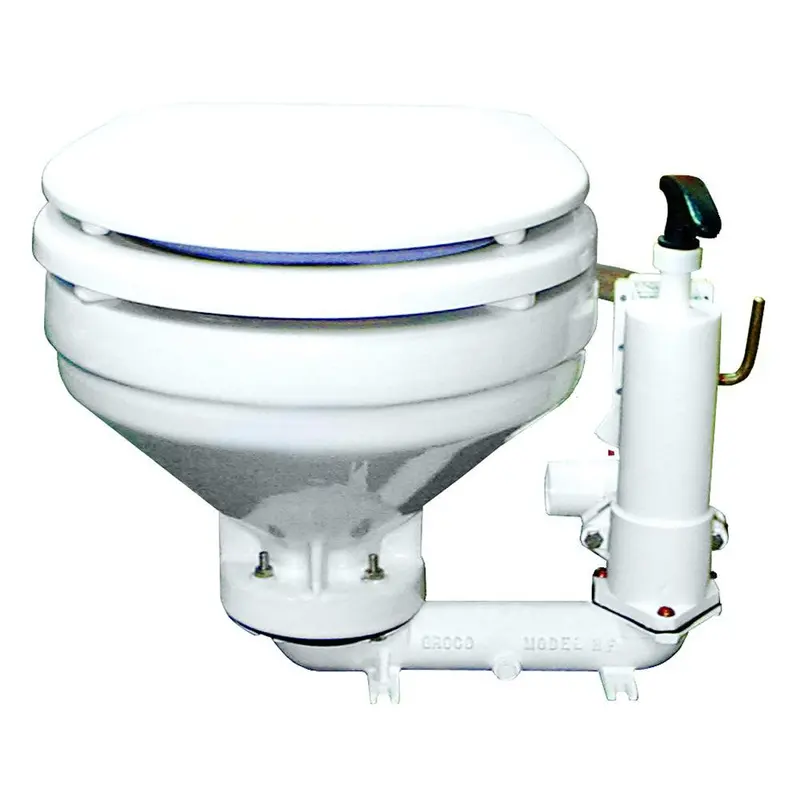 Groco Hf-B Manual Marine Toilet – Compact Hand-Operated Freshwater System 1