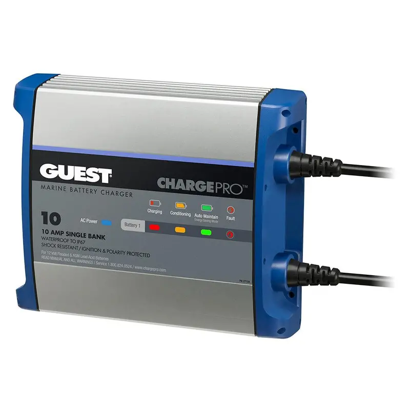 Guest 10A 12V Onboard Battery Charger – Single-Bank Trickle & Reconditioning Unit [2710A] 1