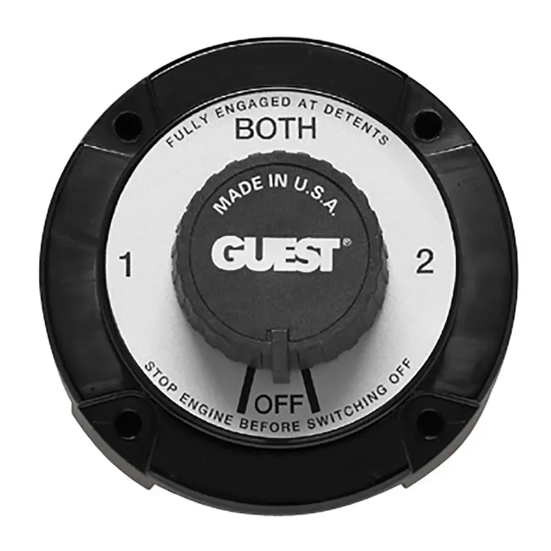 Guest 2111A Heavy-Duty Dual-Battery Selector Switch – Manual 1/2/Both/Off 1