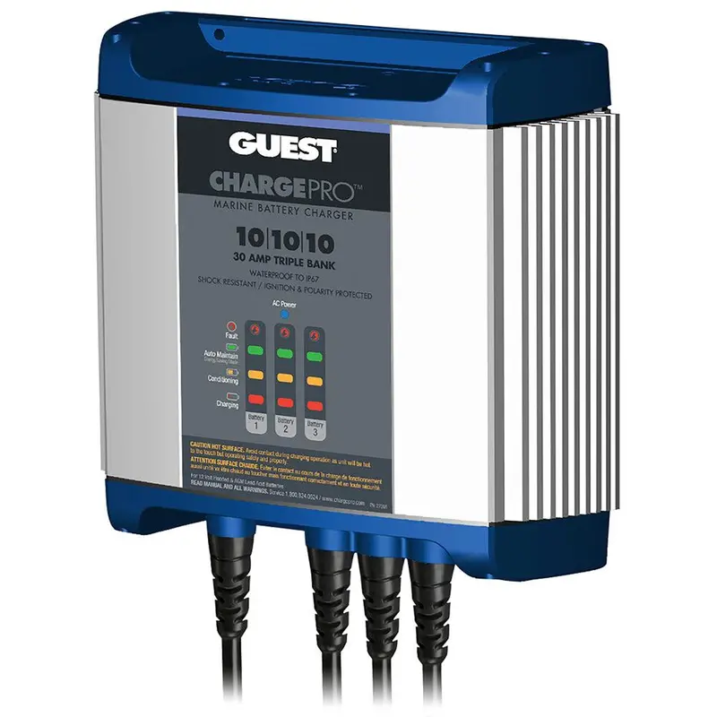 Guest 30A 12V Onboard Battery Charger – 3-Bank Intelligent Charging Solution [2731A] 1