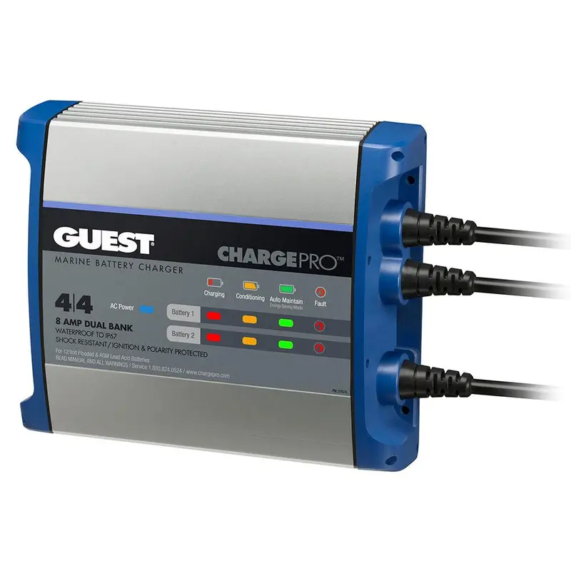 Guest 8A 12V Onboard Battery Charger – Dual-Bank Smart Charging System [2707A] 1