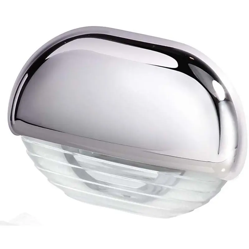 Hella Marine 958126001 Easy-Fit White Led Step Light With Chrome Trim 1