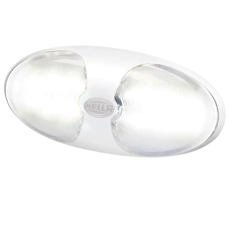 Hella Marine Duraled 12 Dual-Use Interior/Exterior Lamp – Cool White, White Housing 1