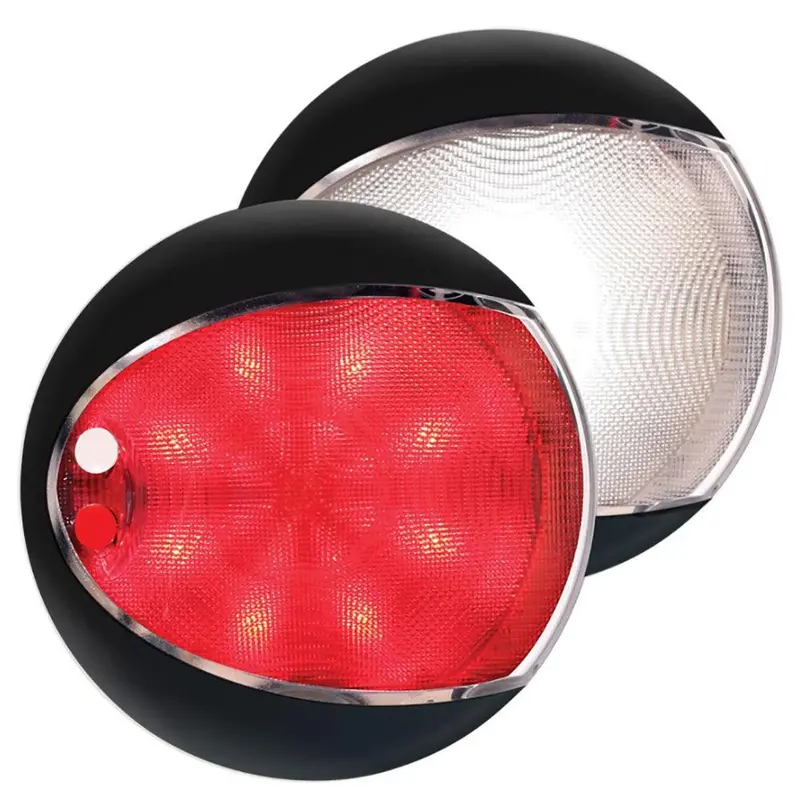 Hella Marine Euroled 130 Touch-Control Led Light – White/Red Dual Mode With Black Shroud 1