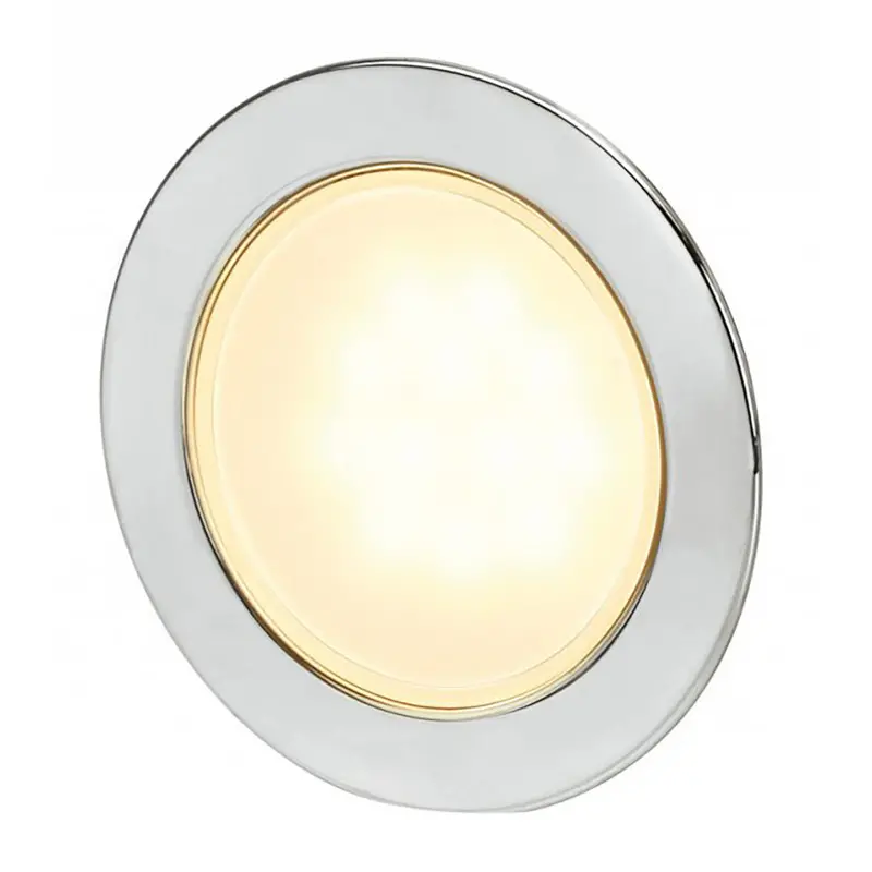 Hella Marine Euroled 95 Gen 2 Round Downlight – Warm White, Stainless Steel Trim, Ip67 Rated (Model 958340021) 1