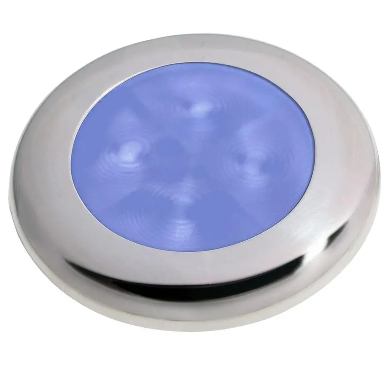 Hella Marine Polished Stainless Steel Led Courtesy Lamp – Blue Accent – 980503221 1
