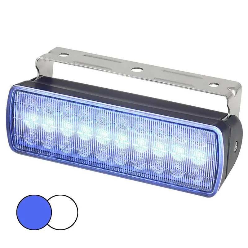 Hella Marine Sea Hawk Xl Dual-Color Led Floodlight – Blue & White, Black Housing 1
