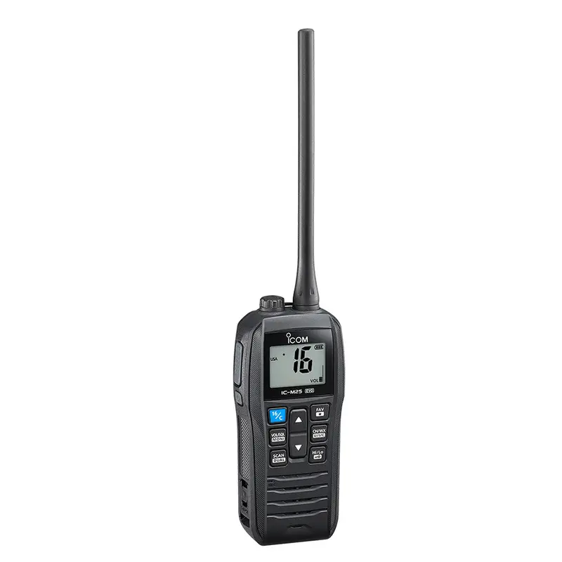 Icom Ic-M25 Evo Black Handheld Vhf Marine Radio (Usa Model) 1