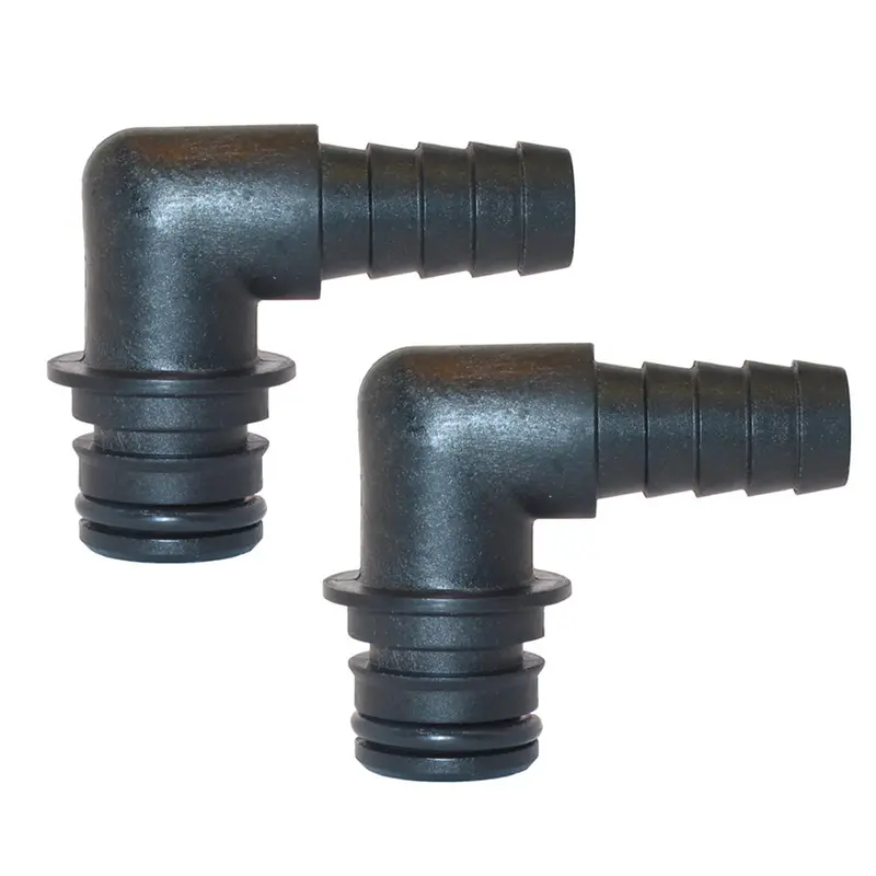 Jabsco 90° Elbow Hose Fitting Kit – 1/2" Dual-Piece Port Adapter 1