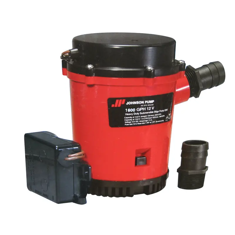Johnson Pump Ultima 1600 Gph 12V Bilge Pump Combo System 1