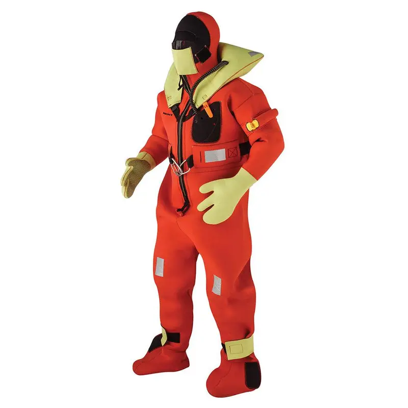 Kent Commercial Uscg/Solas-Approved Immersion Suit – Orange, One-Size-Fits-Most 1
