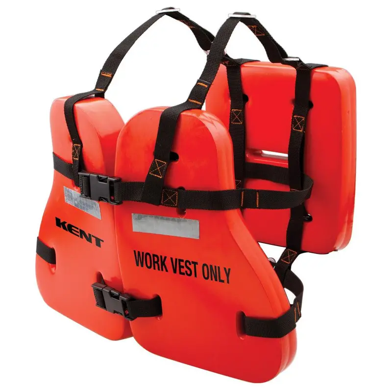 Kent Vinyl-Dipped Commercial Safety Vest – High-Visibility Yellow, Size Medium 1
