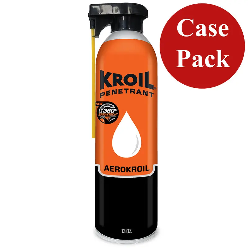 Kroil Original Penetrating Oil - 13 Oz Aerosol Can With Spraytech Nozzle (Aerokroil Formula) - Case Of 12 1