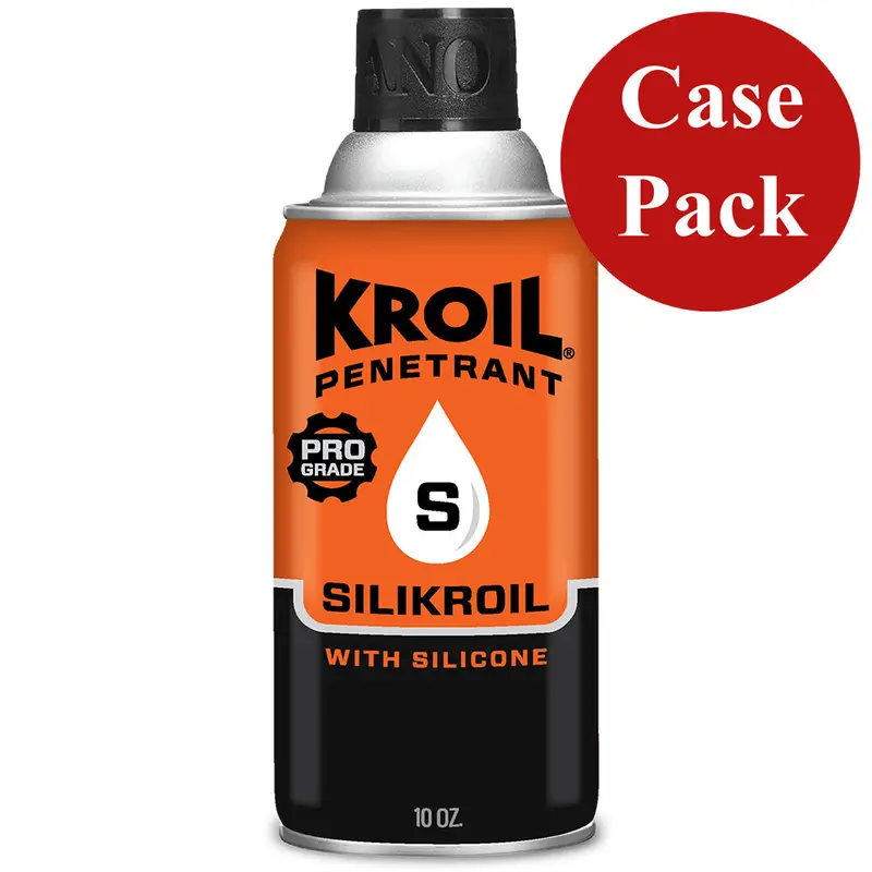 Kroil Silikroil Silicone-Enhanced Penetrating Oil - 10 Oz Aerosol Can - Case Of 12 1