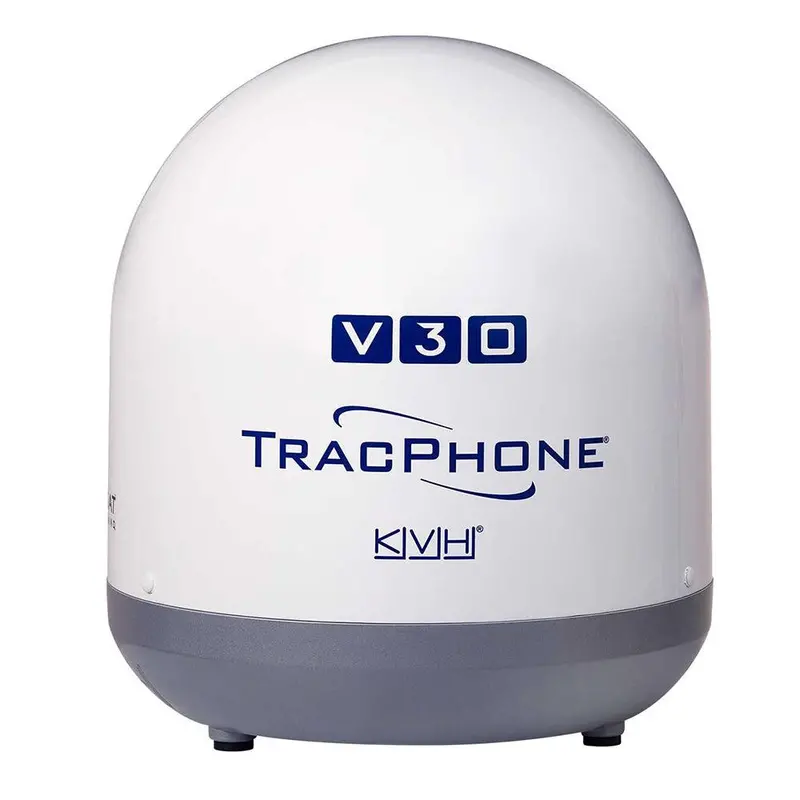 Kvh Tracphone V30 Ultra-Compact Satellite Phone System With Dc-Bdu [01-0432-01] 1